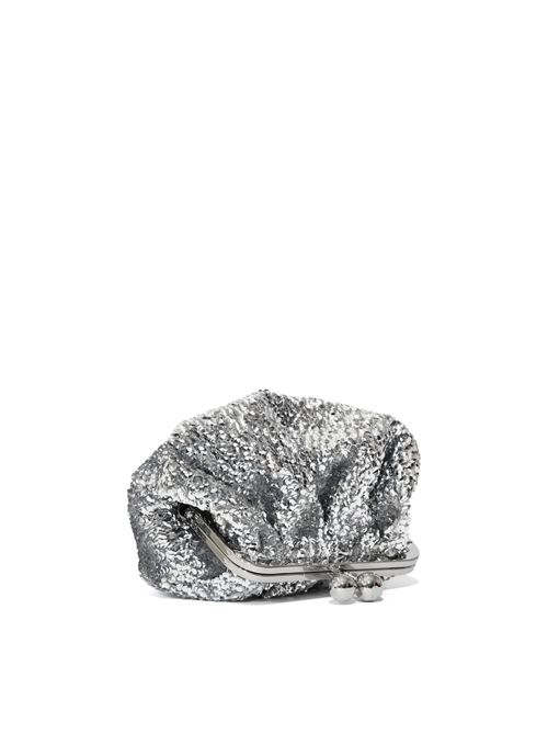 Borsa Pasticcino Bag WKATARGA Small in raso con paillettes Argento WEEKEND MAX MARA | 2615511094600003